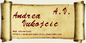 Andrea Vukojčić vizit kartica